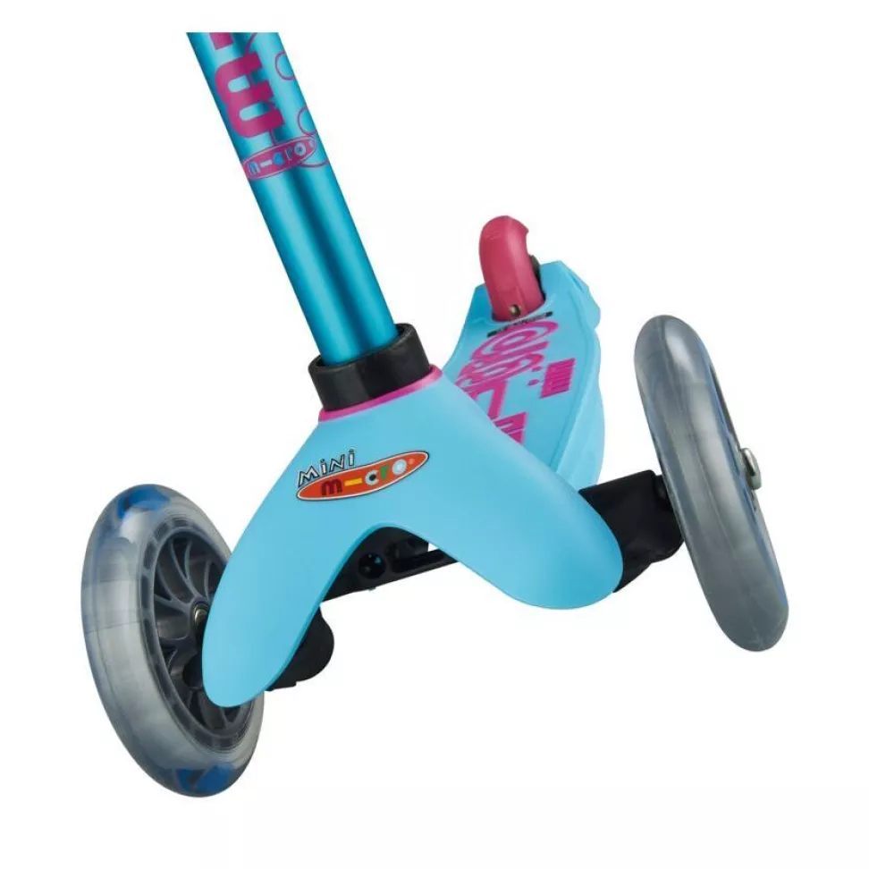 Самокат дитячий триколісний Micro Mini Deluxe Turquise Azzuro