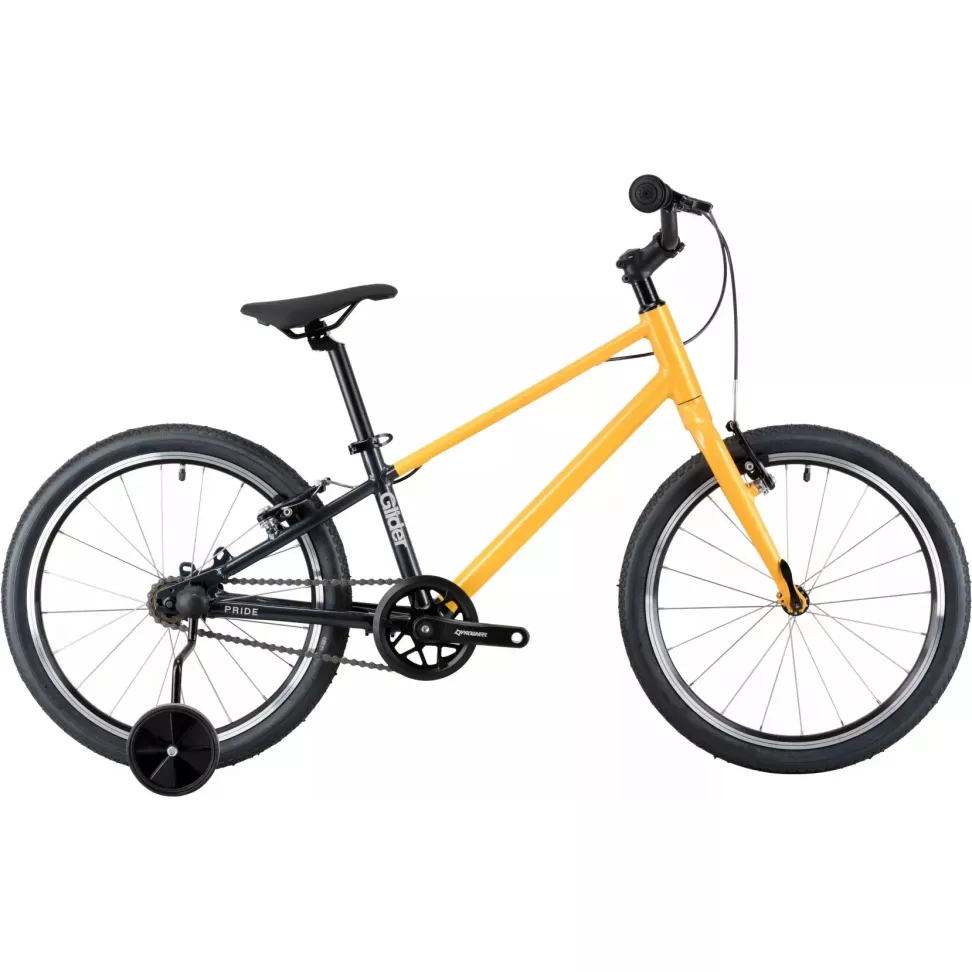 Велосипед 20" Pride GLIDER 2.1 (2025) жовтий