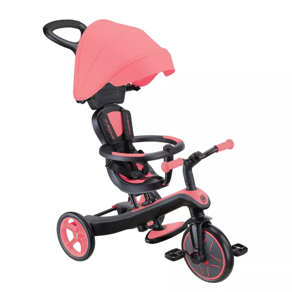 Велосипед дитячий GLOBBER EXPLORER TRIKE 4в1, рожевий, до 20кг, 3 колеса