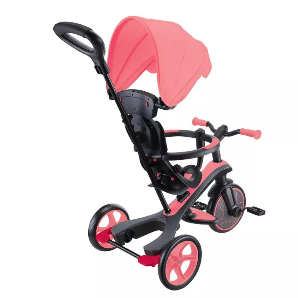 Велосипед дитячий GLOBBER EXPLORER TRIKE 4в1, рожевий, до 20кг, 3 колеса