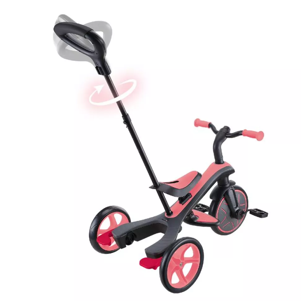Велосипед дитячий GLOBBER EXPLORER TRIKE 4в1, рожевий, до 20кг, 3 колеса