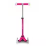 Самокат с сиденьем Micro Mini 2grow Magic LED Pink 3в1