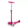 Самокат с сиденьем Micro Mini 2grow Magic LED Pink 3в1