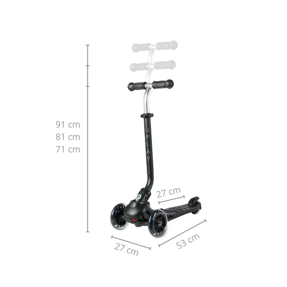 Детский самокат 3 в 1 Qplay Sema Pro Black