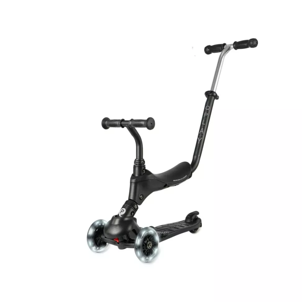 Детский самокат 3 в 1 Qplay Sema Pro Black