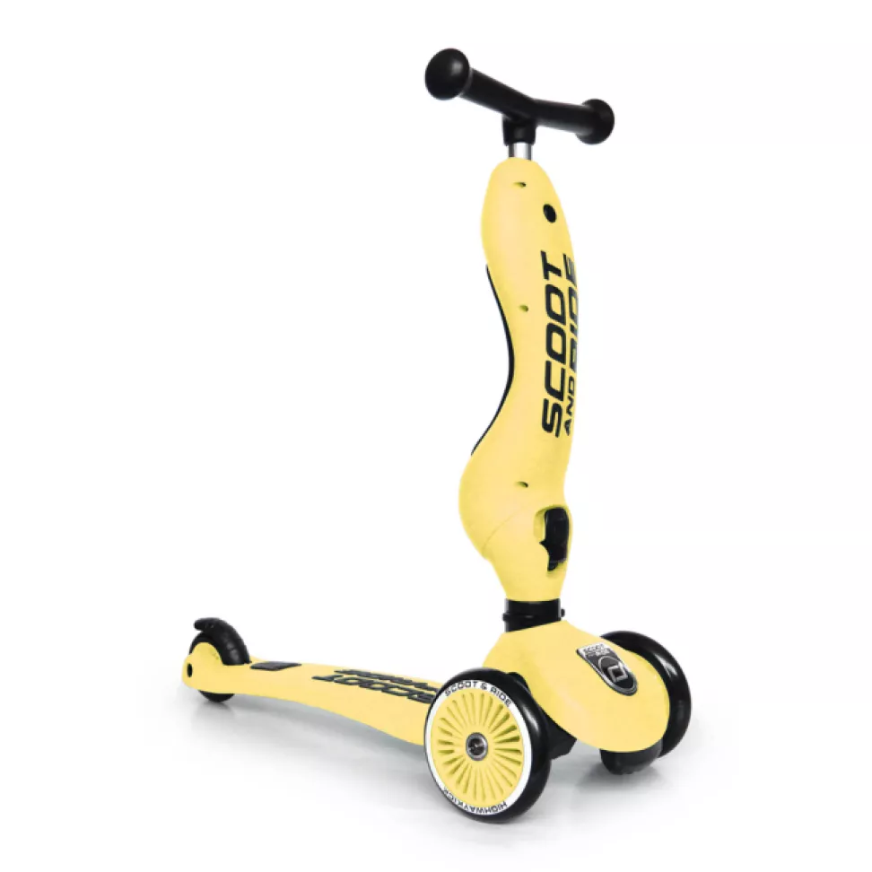 Cамокат Scoot and Ride 2 в 1 Highwaykick Lemon