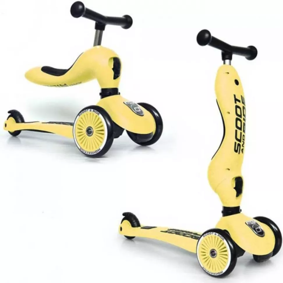 Cамокат Scoot and Ride 2 в 1 Highwaykick Lemon