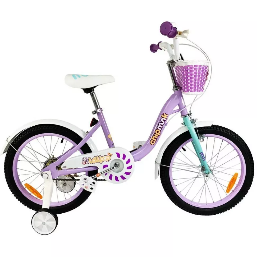 Велосипед 16" RoyalBaby Chipmunk MM Girls 16 (OFFICIAL UA) фіолетовий