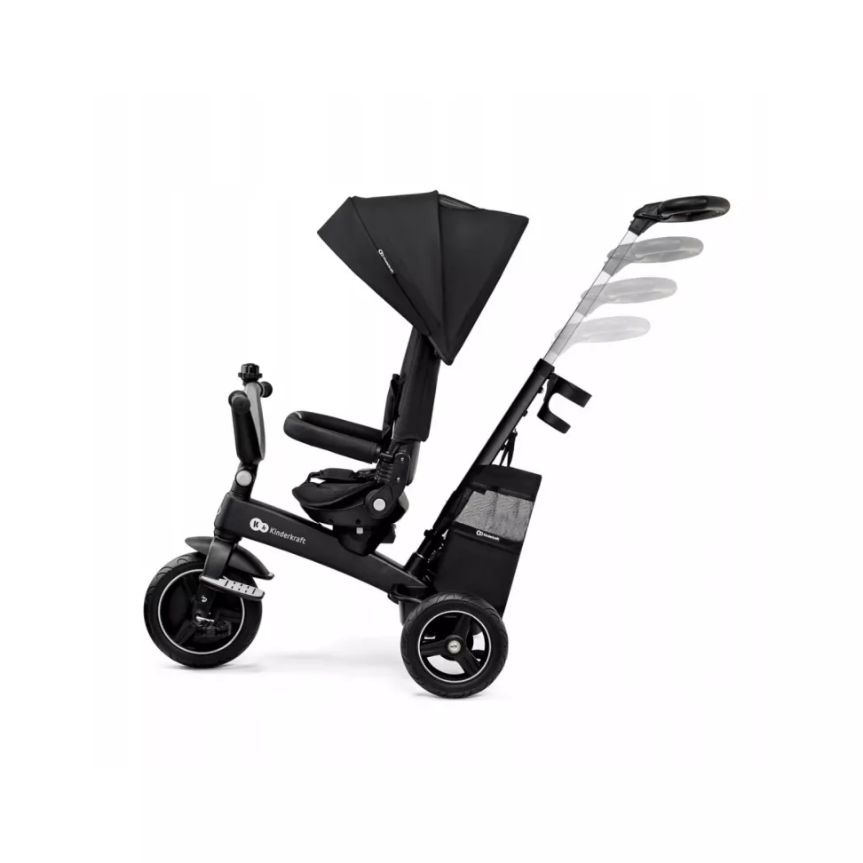 Триколісний велосипед Kinderkraft Easytwist Black