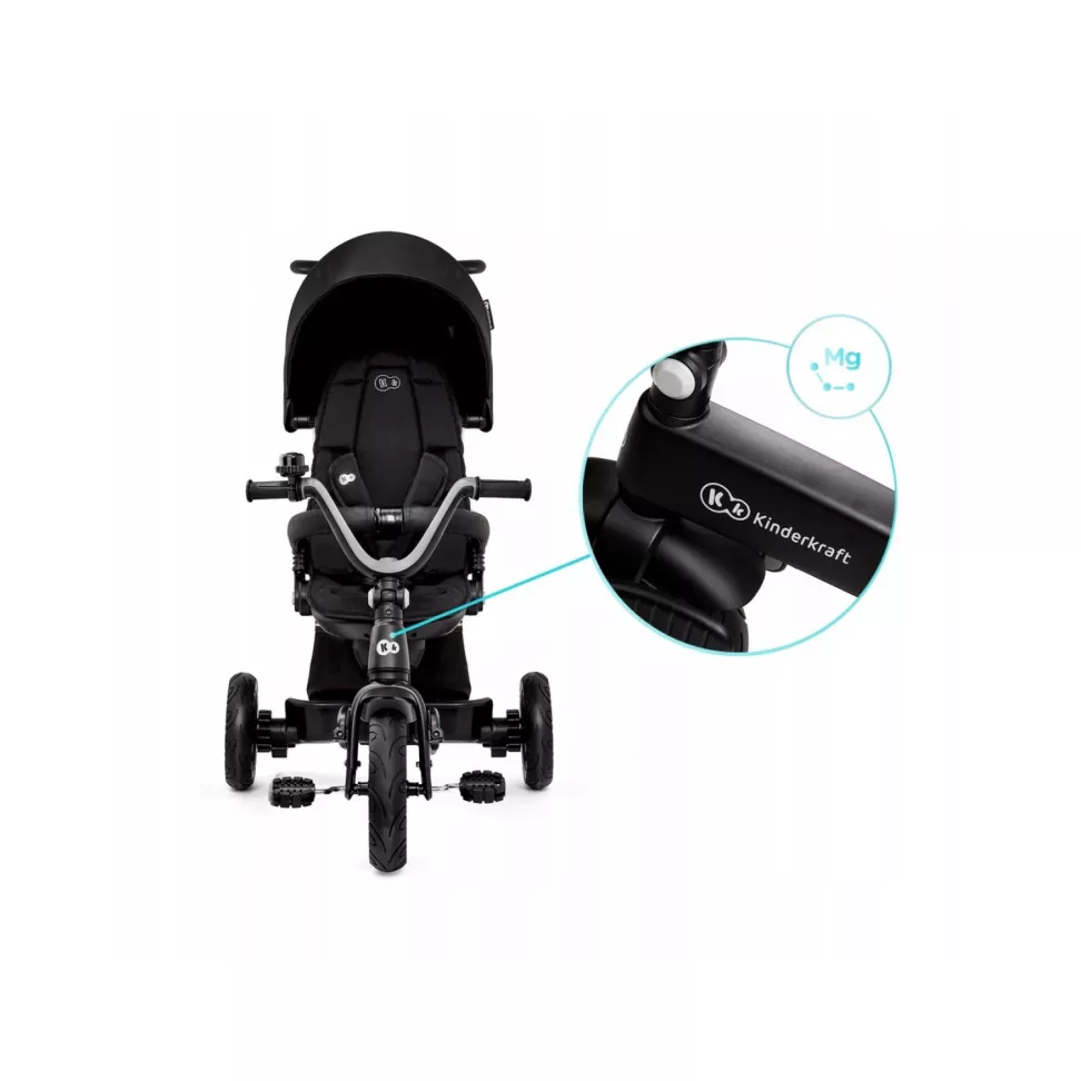 Триколісний велосипед Kinderkraft Easytwist Black
