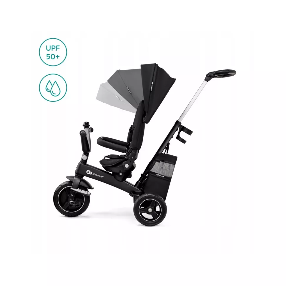 Триколісний велосипед Kinderkraft Easytwist Black