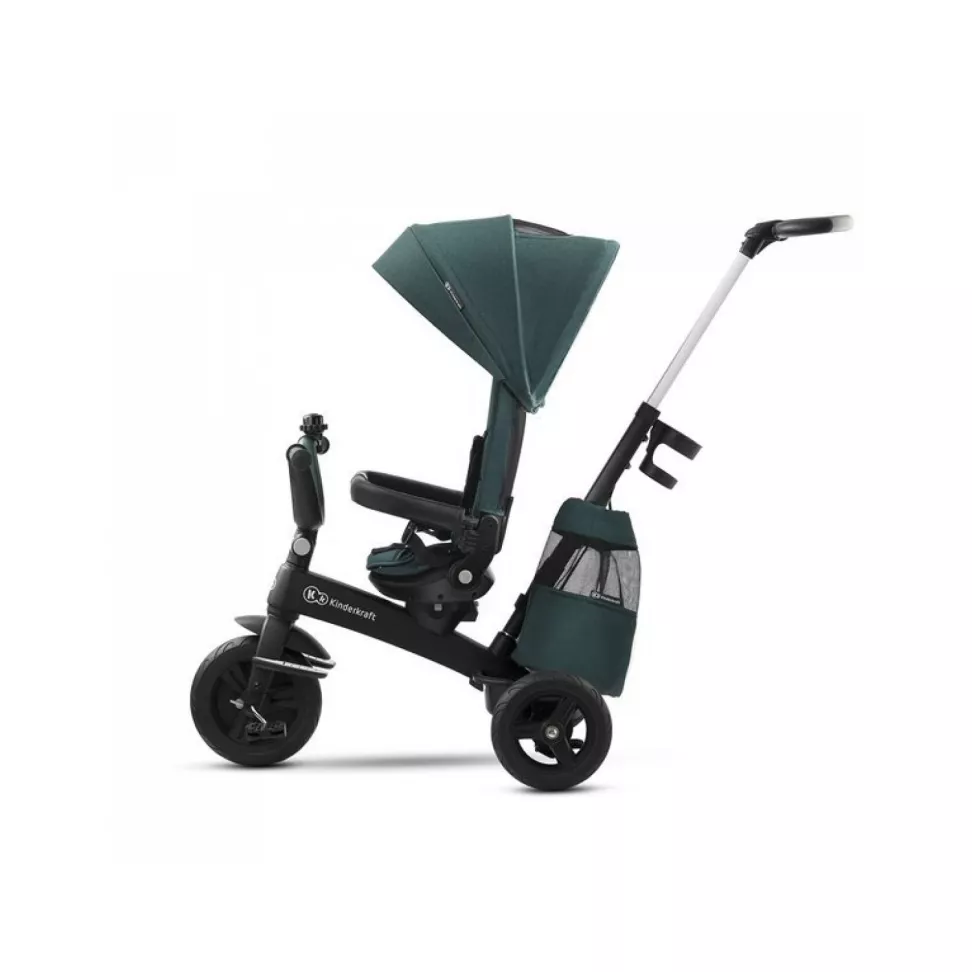 Триколісний велосипед Kinderkraft Easytwist Midnight Green