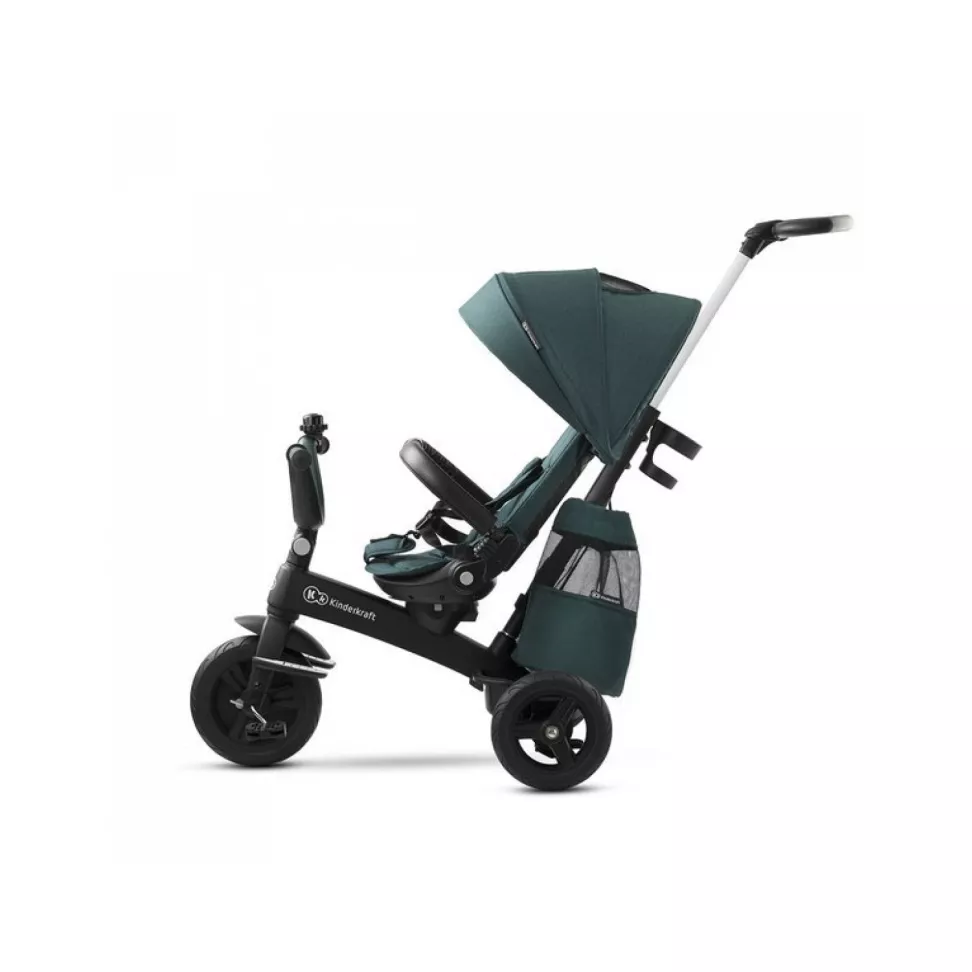 Триколісний велосипед Kinderkraft Easytwist Midnight Green