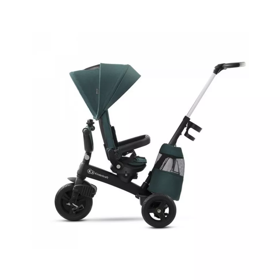 Триколісний велосипед Kinderkraft Easytwist Midnight Green