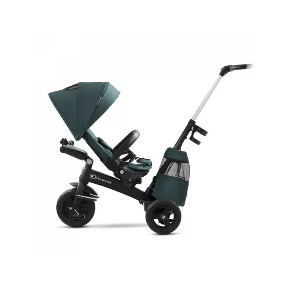 Триколісний велосипед Kinderkraft Easytwist Midnight Green