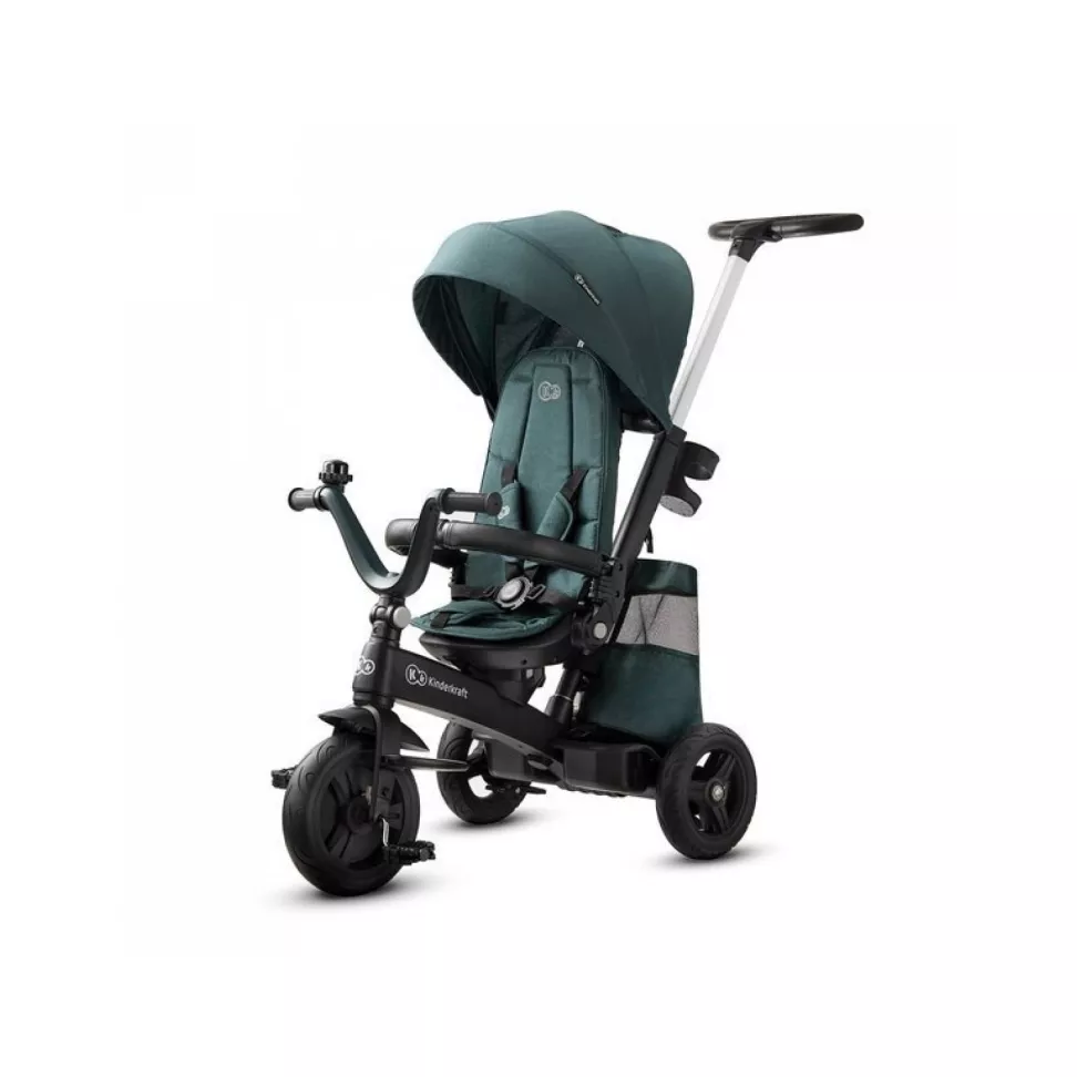 Триколісний велосипед Kinderkraft Easytwist Midnight Green