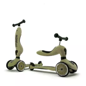 Cамокат Scoot and Ride 2 в 1 Highwaykick Olive