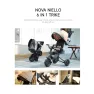 Складной детский трехколесный велосипед Qplay Nova Niello Beige с родительской ручкой, поворотное сиденье, колеса EVA (от 10 месяцев)