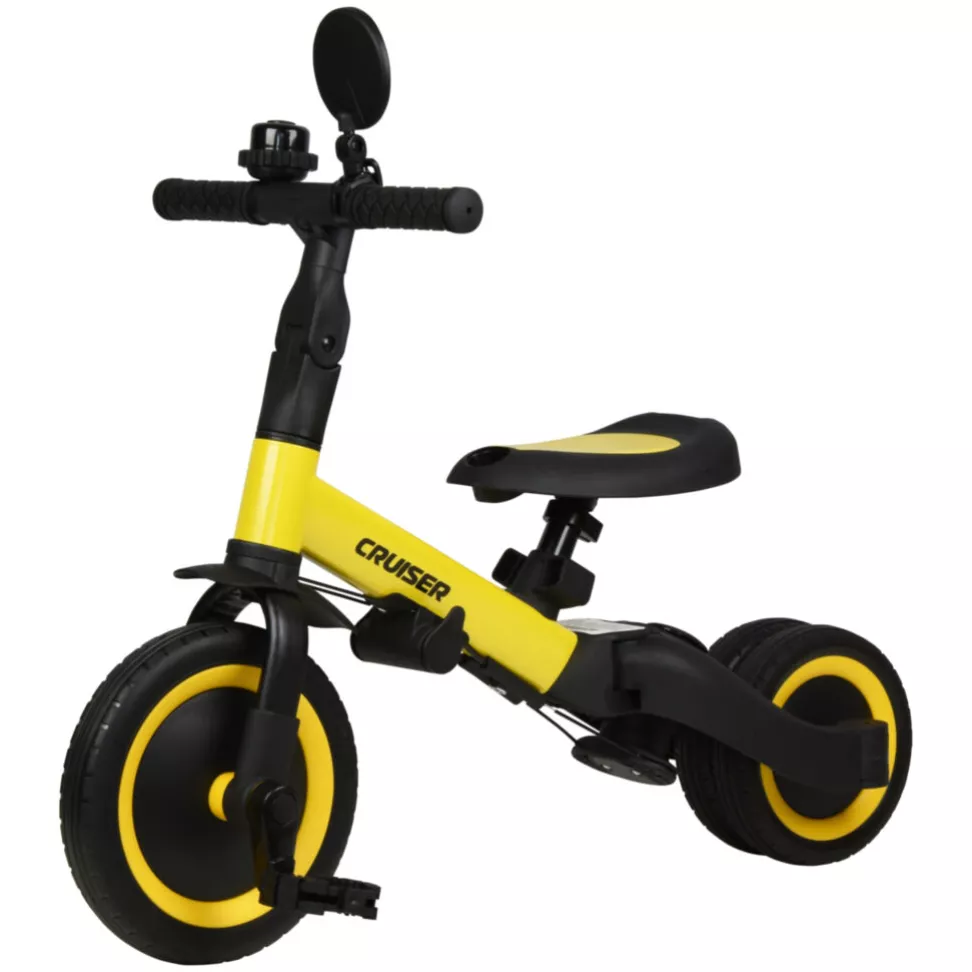 Детский трехколесный велосипед 6в1 Corso Cruser Go-Up Yellow