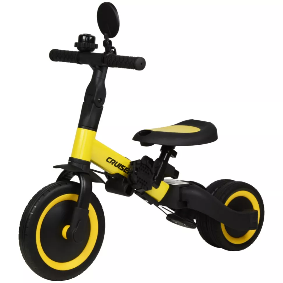 Детский трехколесный велосипед 6в1 Corso Cruser Go-Up Yellow