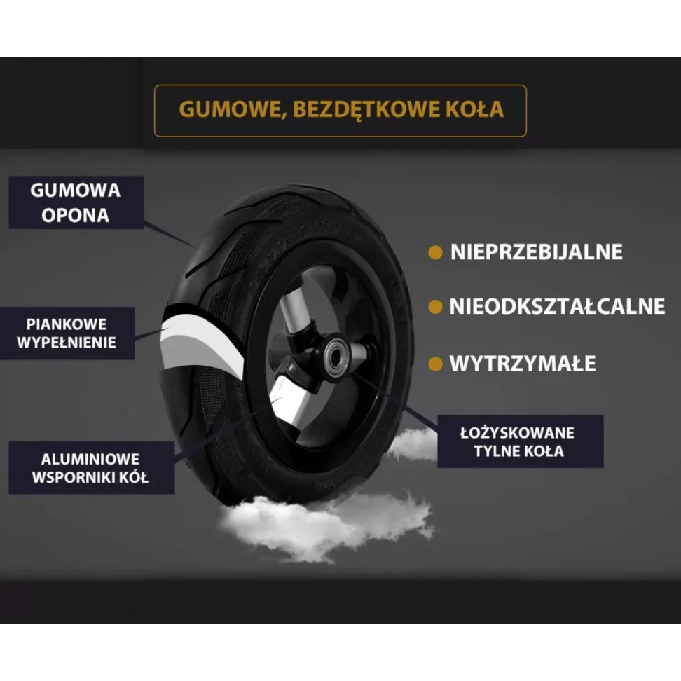 Трехколесный велосипед Qplay Rito Rubber Grey