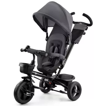 Триколісний велосипед з великими колесами Kinderkraft Aveo Malachite Gray