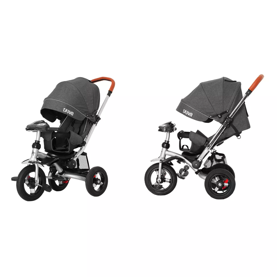 Велосипед трехколесный Tilly Travel T-387/1 Dark Grey