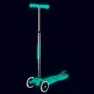 Самокат Micro серии Maxi Deluxe Glow LED" - Желейный зеленый"