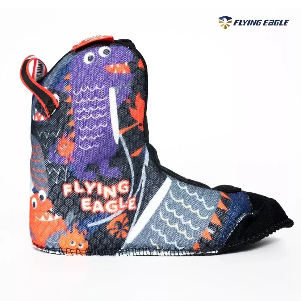 Детские раздвижные ролики Flying Eagle L8 Lumafly черные
