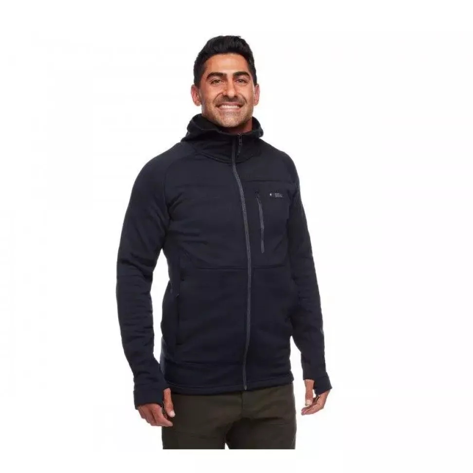 Чоловіча флісова кофта з рукавом реглан Black Diamond M Factor Hoody, Cypress (BD 7440403021SML1)