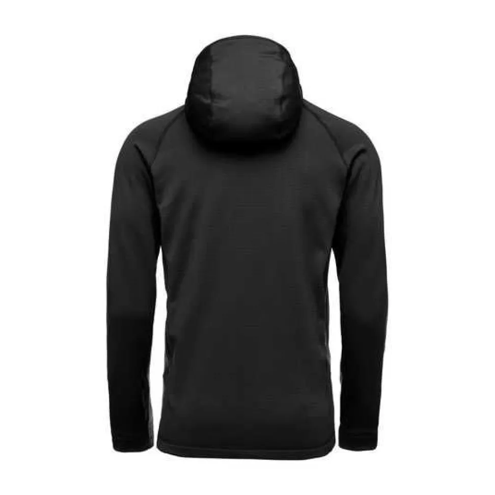Чоловіча флісова кофта з рукавом реглан Black Diamond Factor Hoody, S - Black (BD 744040.0002-S)