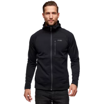 Мужская флисовая кофта с рукавом реглан Black Diamond Factor Hoody, S - Black (BD 744040.0002-S)