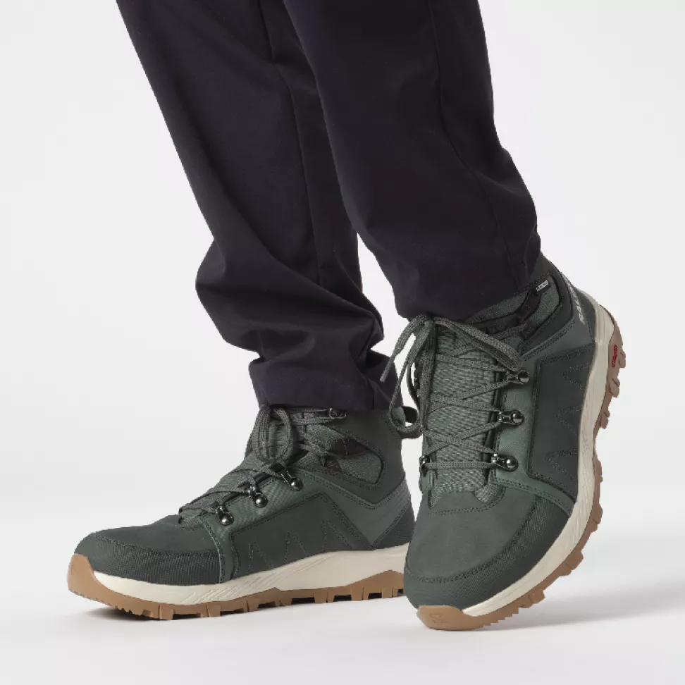 Ботинки Salomon OUTCHILL TS CSWP муж. зеленый