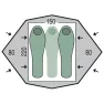 Намет двомісний Pinguin Gemini 150, Green (PNG 111)