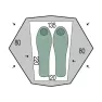 Палатка двухместная Pinguin Aero 2 DAC, Green (PNG 140644)