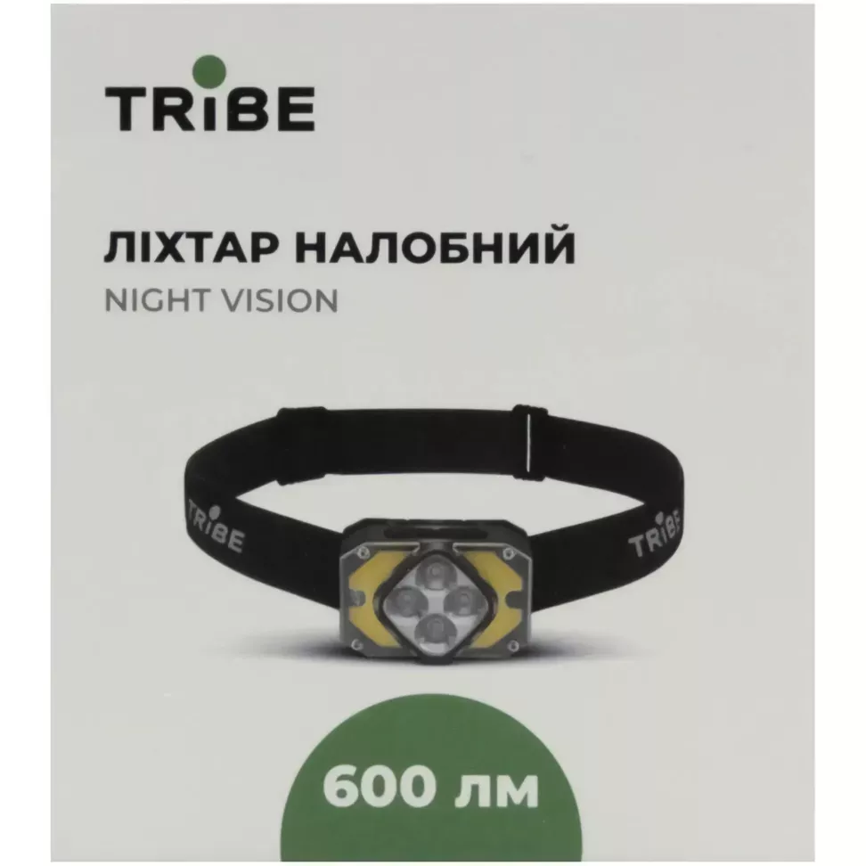 Фонарь налобный Tribe Flash Pro 600 Lum аккумуляторный