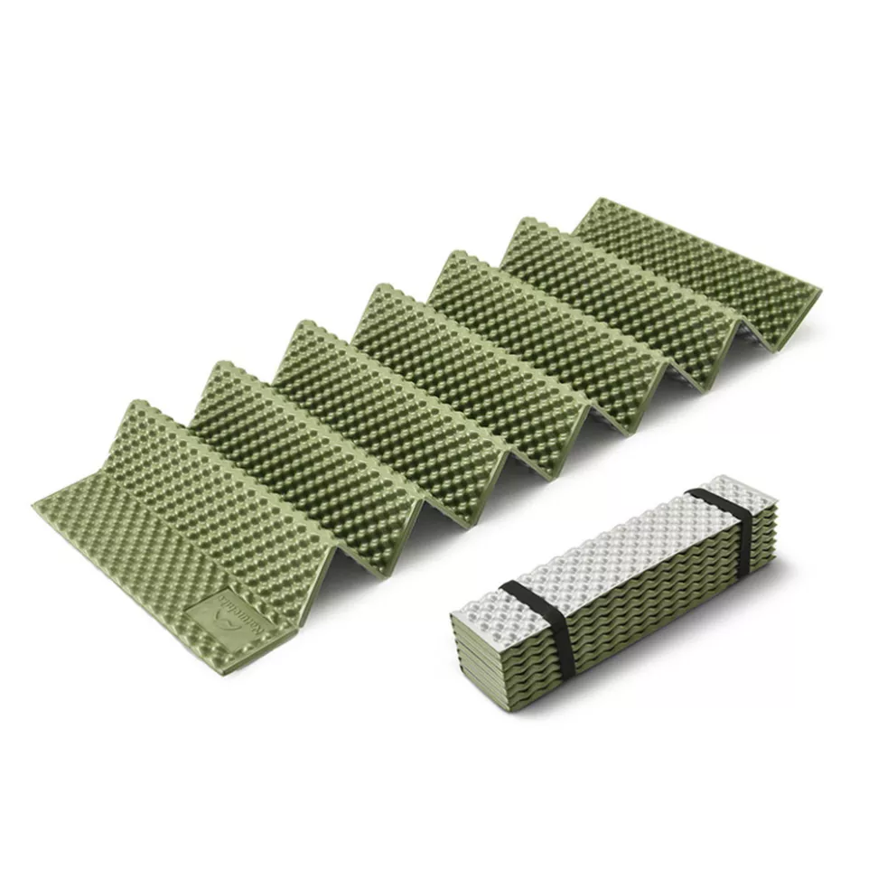 Коврик складной IXPE Naturehike CNK2450WS044, алюминиевая пленка, 195x60х1,8 см, оливковый зеленый