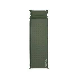 Коврик самонадувающийся с подушкой одноместный Naturehike CNK2550WS025, 60 мм, зеленый