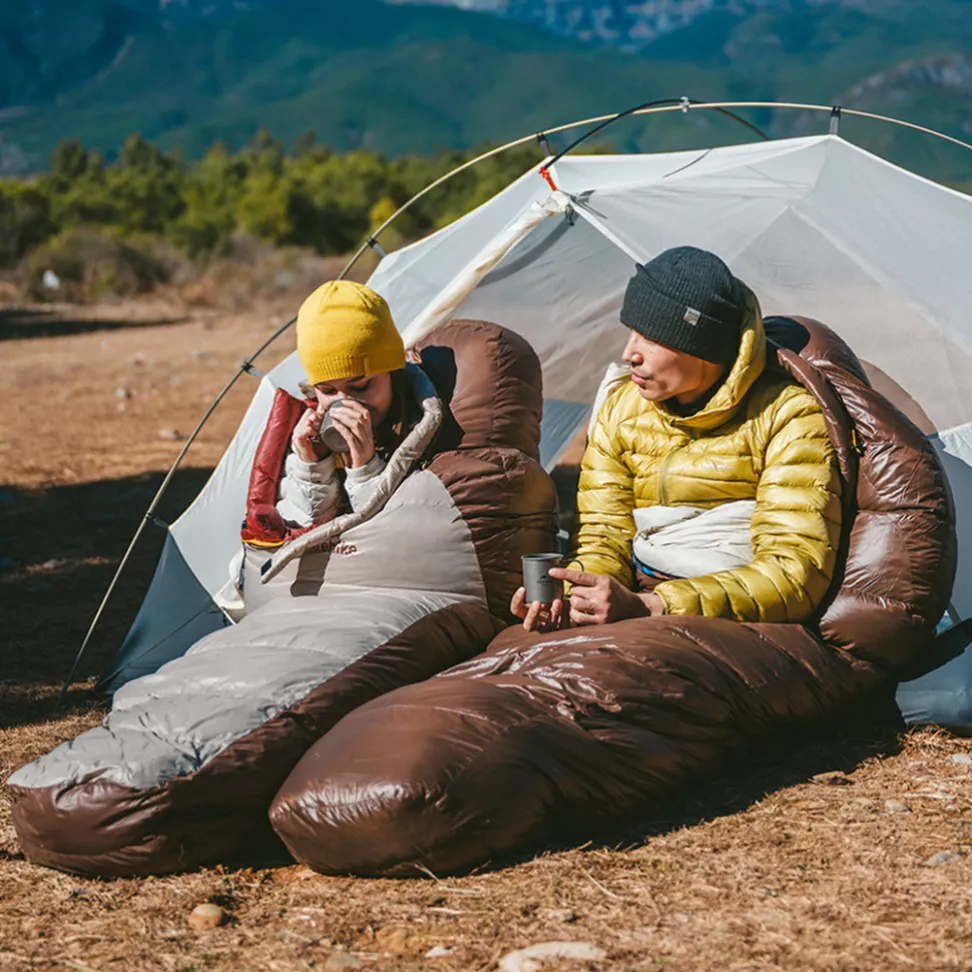 Спальник с натуральным пухом Naturehike Snowbird Brown 400 г