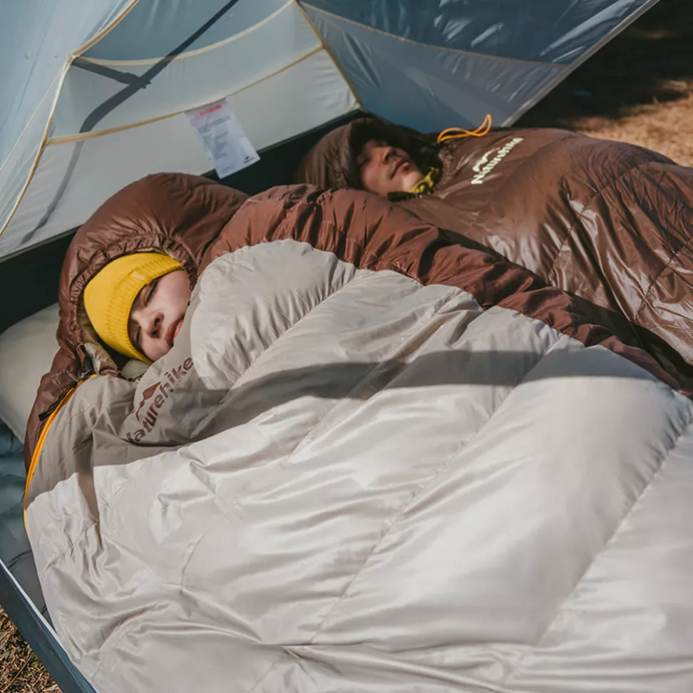 Спальник с натуральным пухом Naturehike Snowbird Brown 400 г