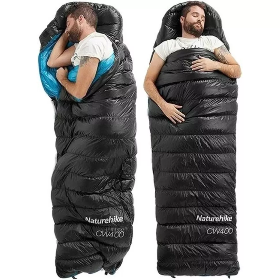Спальник с натуральным пухом Naturehike CW400 Black-Blue