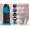 Спальник с натуральным пухом Naturehike CW400 Black-Blue
