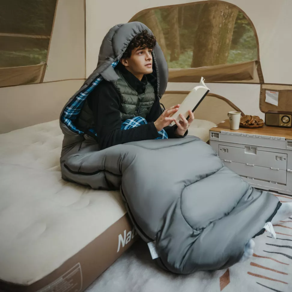 Спальный мешок с капюшоном Naturehike Clear Sky HL500 CNK2450WS042, серый