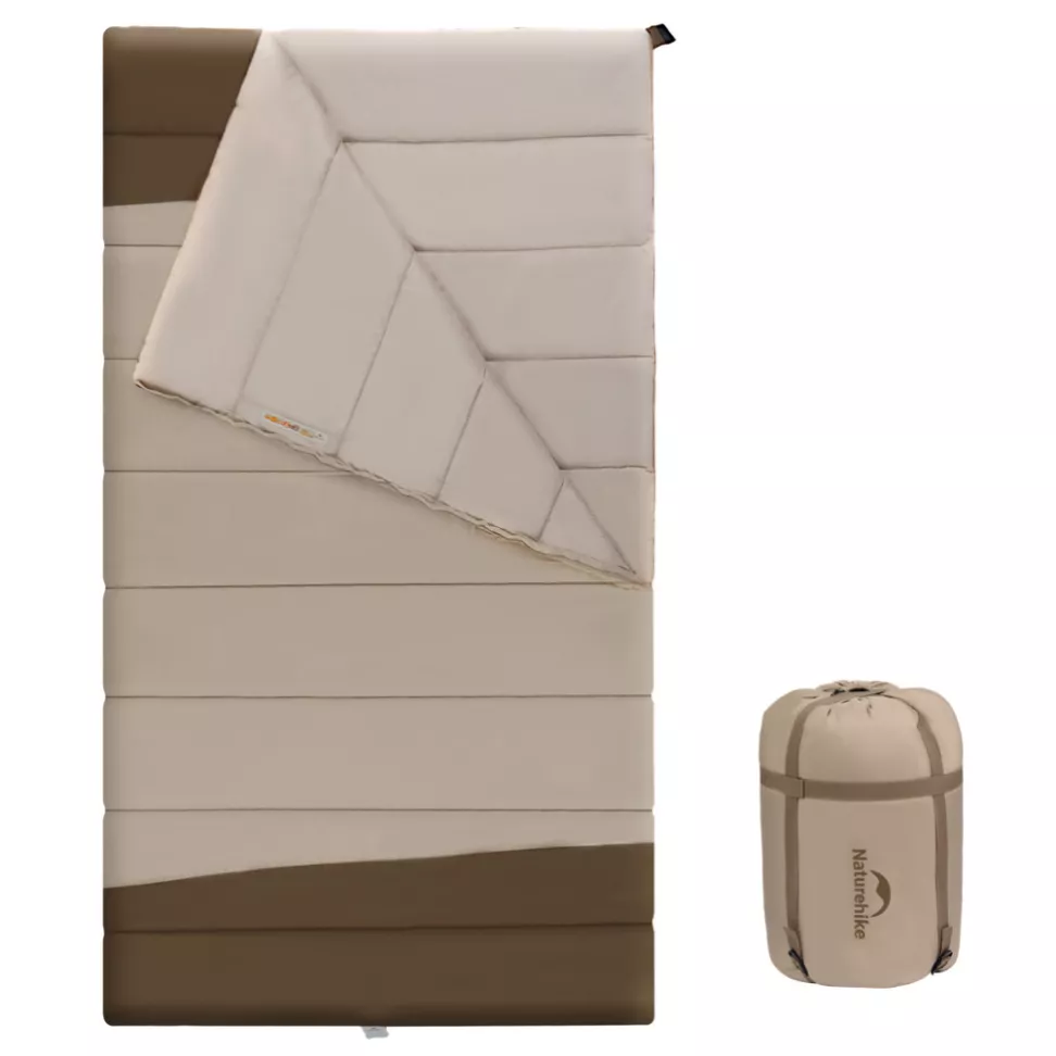 Спальный мешок двухместный Naturehike CNK2300019, коричневый