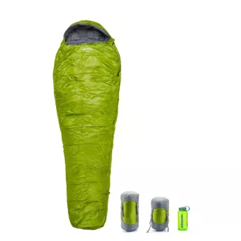 Спальный мешок Pinguin Micra (6/1°C), 195 см - Right Zip, Green (PNG 230444) 2020