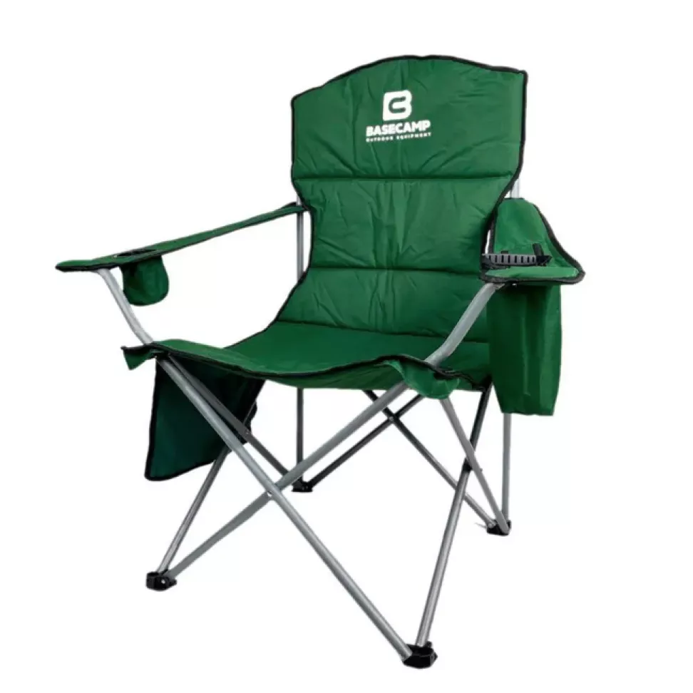 Кемпинговое кресло BaseCamp Hunter, 60x60x100 см, Olive Green (BCP 10201)
