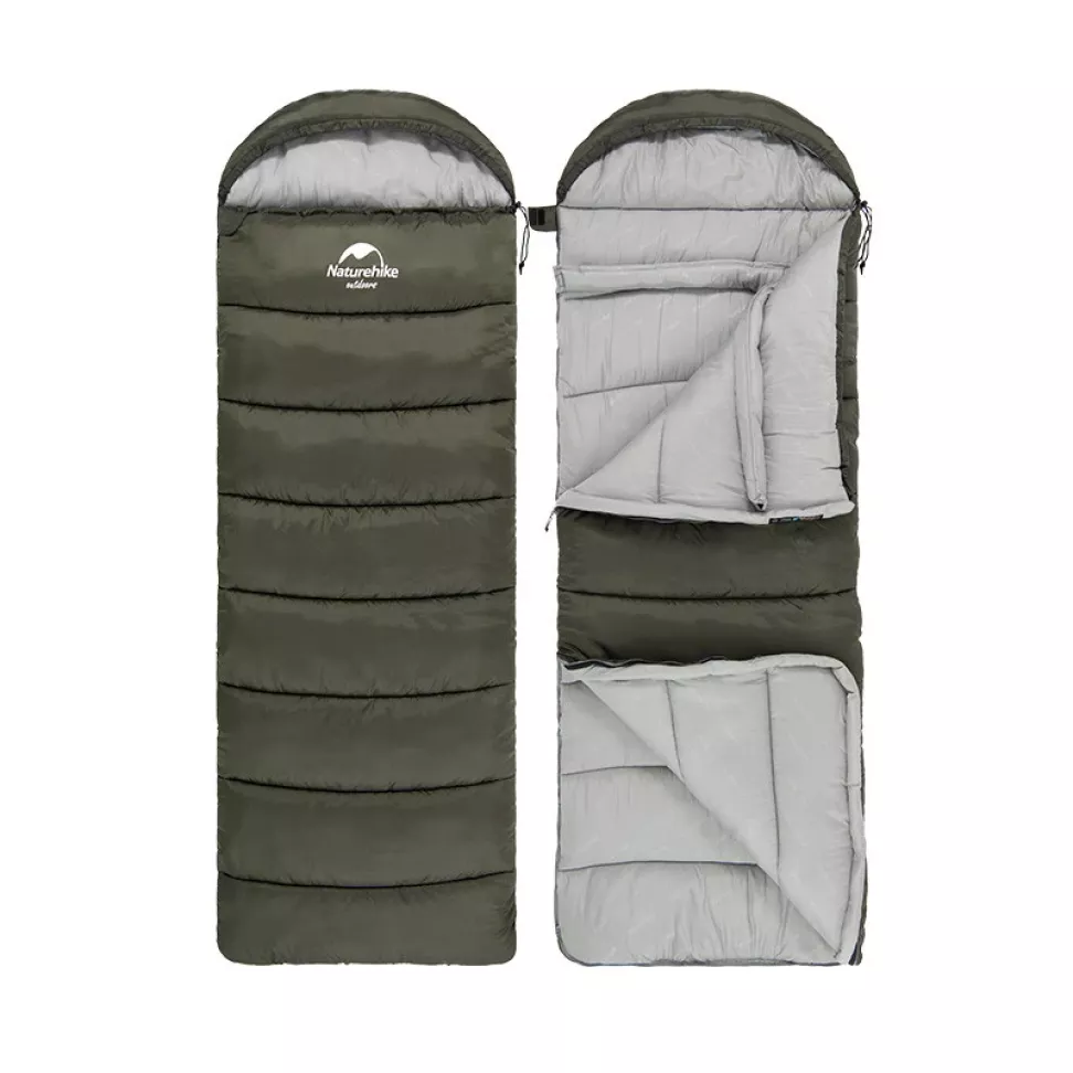 Спальник с капюшоном Naturehike Winter Expert -6°C Green