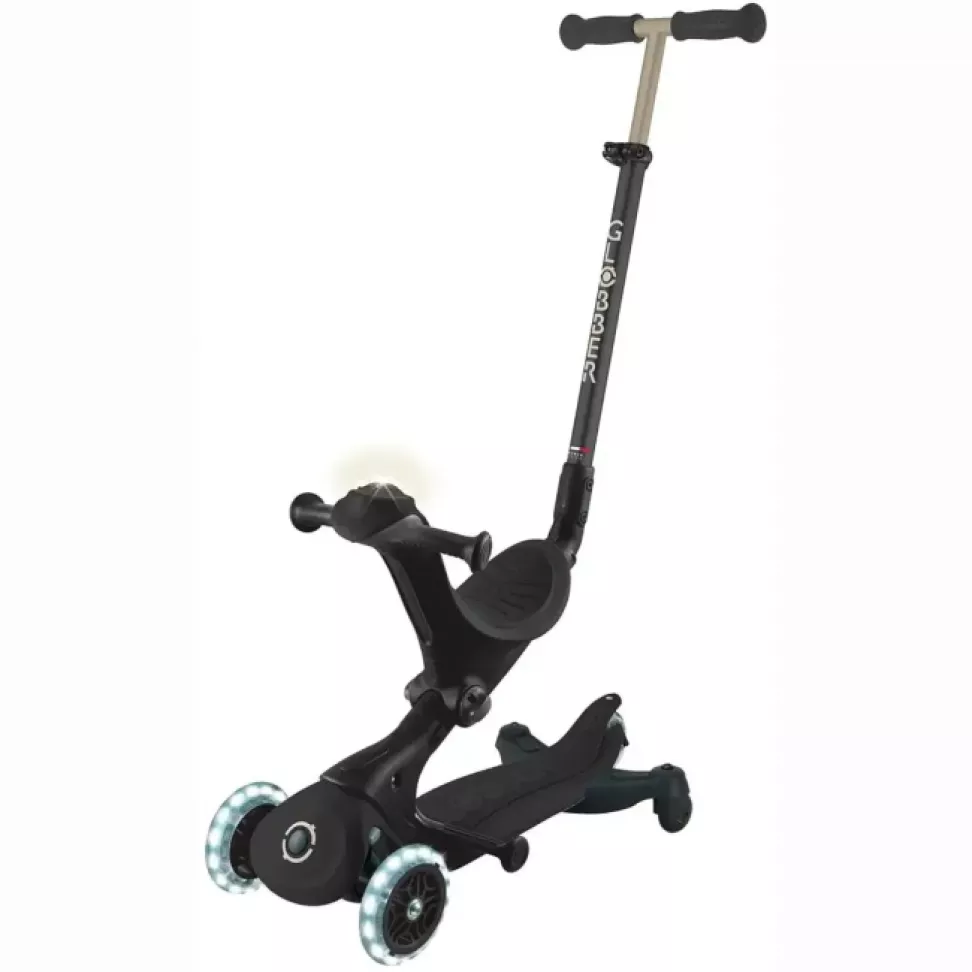 Самокат GLOBBER Globber Go up deluxe lights 5 в 1 черный (646-720-2)