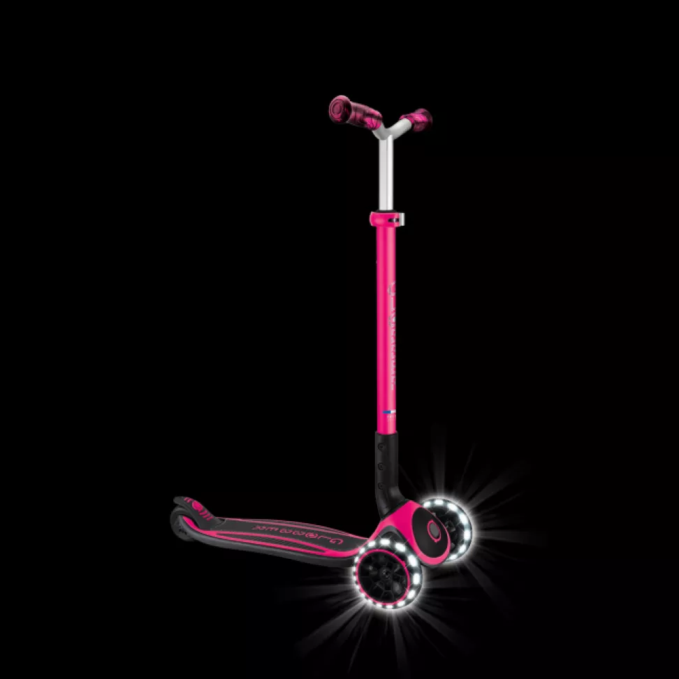 Самокат Globber Ace lights фуксия (667-110)