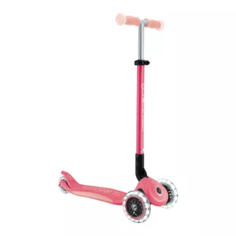 Самокат Globber Elite lights Foldable glow Pastel Pink
